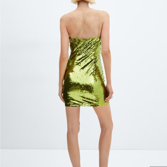 ASYMMETRIC SEQUIN DRESS 8 - Picture 4 of 9